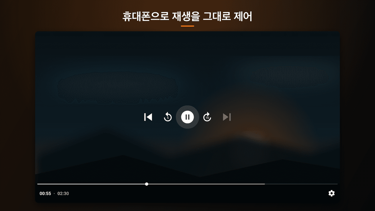 VXplorer TV — 재생 컨트롤